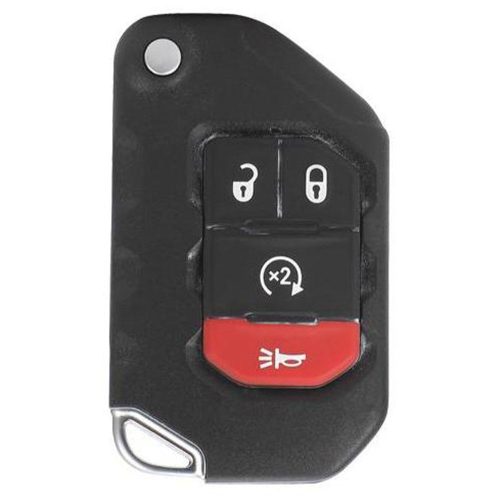 JED1T1-Red-Gold Plating- Car Key Cover For Jeep