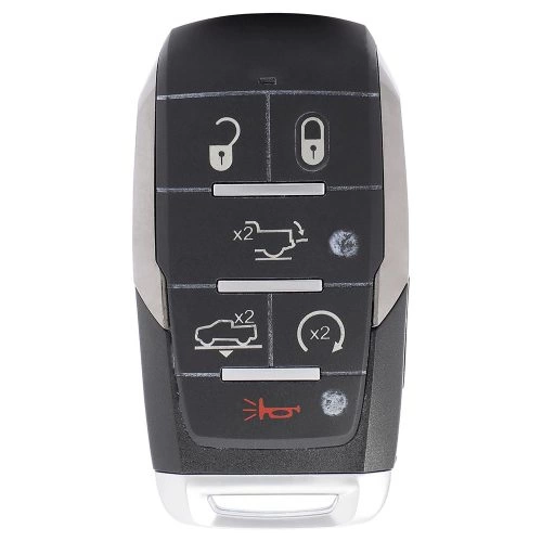 JEE1T1-White-Gold Plating- Car Key Cover For Jeep Dodge
