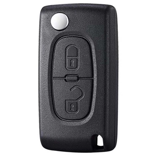PUE2T1-Red-Gold Plating- Car Key Cover For Peugeot Fiat
