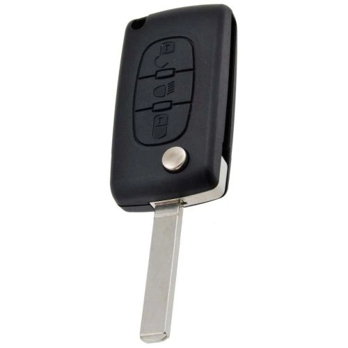 PUE3T1-Black-Gold Plating- Car Key Cover For Fiat
