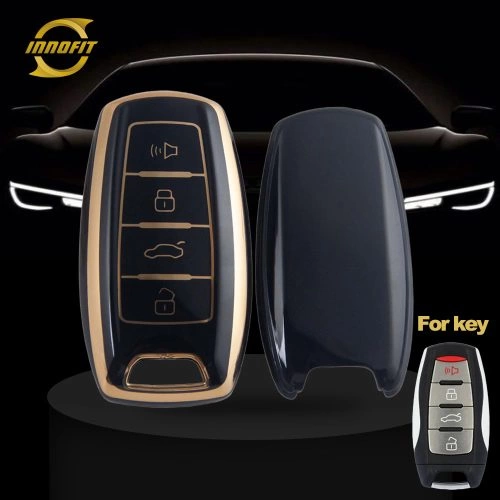 GRA2T1-Black-Gold Plating- Car Key Cover For Great Wall Motor