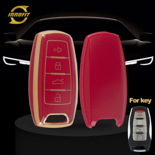 GRA2T1-Red-Gold Plating- Car Key Cover For Great Wall Motor