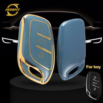 ROB1T1-Granny Grey-Gold Plating- Car Key Cover For Roewe Morris Garages