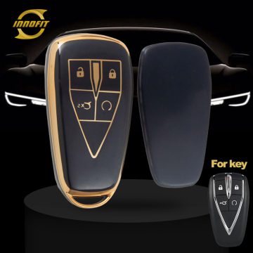 CHC2T1-Black-Gold Plating- Car Key Cover For CHANGAN
