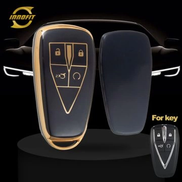 CHC2T1-Black-Gold Plating- Car Key Cover For CHANGAN