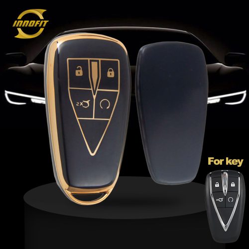 CHC2T1-Black-Gold Plating- Car Key Cover For CHANGAN