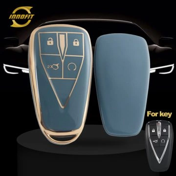 CHC2T1-Granny Grey-Gold Plating- Car Key Cover For CHANGAN