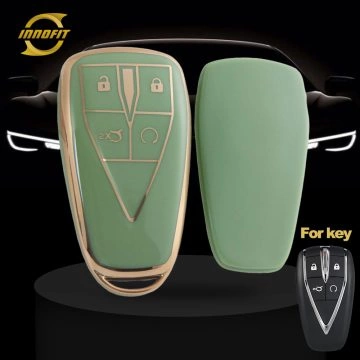 CHC2T1-Green-Gold Plating- Car Key Cover For CHANGAN