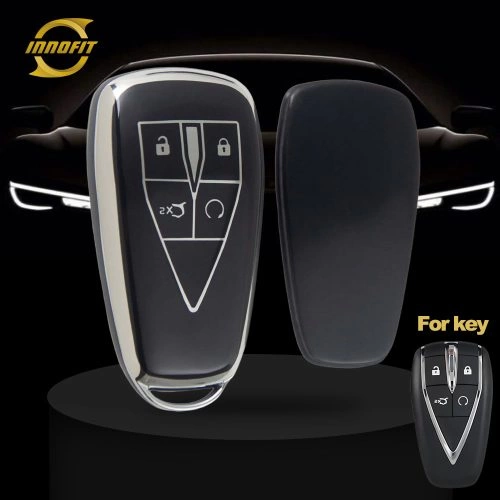 CHC2T1-Black-Silver Plating- Car Key Cover For CHANGAN