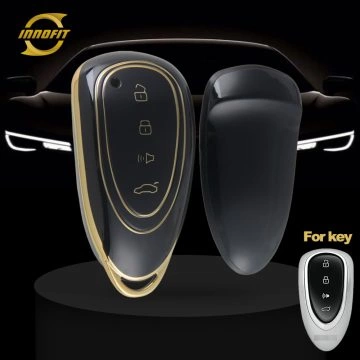 GRF1T1-Black-Gold Plating- Car Key Cover For Great Wall Motor WEY
