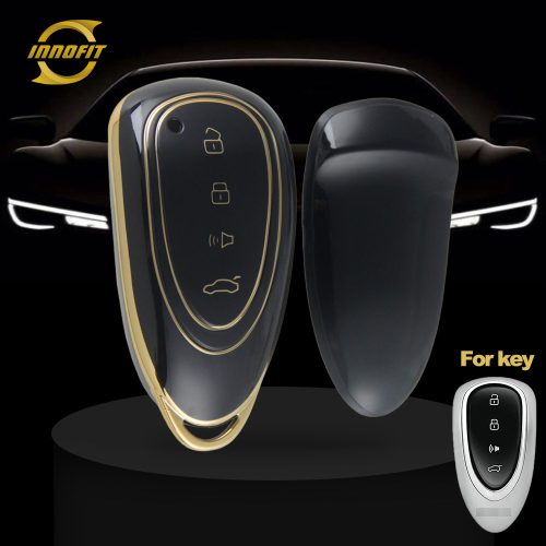 GRF1T1-Black-Gold Plating- Car Key Cover For Great Wall Motor WEY