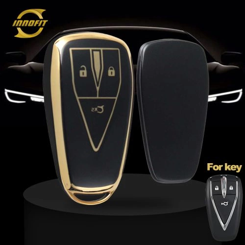 CHC1T1-Black-Gold Plating- Car Key Cover For CHANGAN