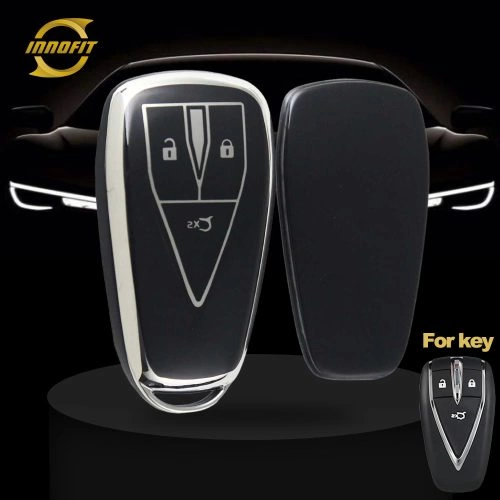 CHC1T1-Black-Silver Plating- Car Key Cover For CHANGAN