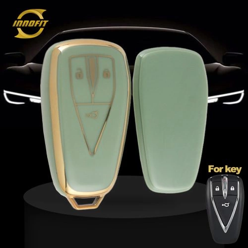 CHC1T1-Green-Gold Plating- Car Key Cover For CHANGAN