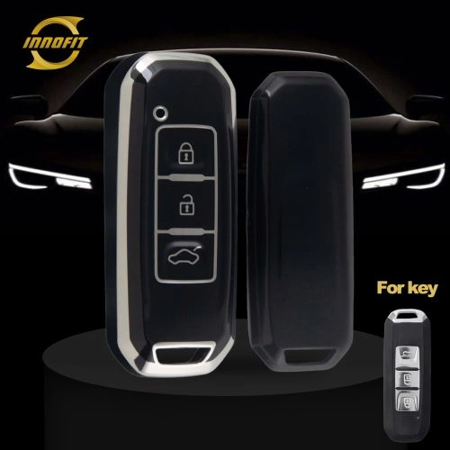 BAB1T1-Black-Silver Plating- Car Key Cover For BAOJUN Chevrolet