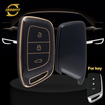BAC1T1-Black-Gold Plating- Car Key Cover For BAOJUN
