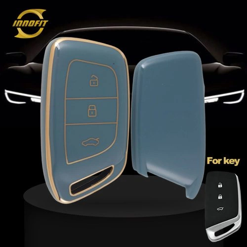 BAC1T1-Granny Grey-Gold Plating- Car Key Cover For BAOJUN
