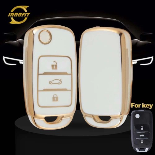 CHB1T1-White-Gold Plating- Car Key Cover For CHANGAN