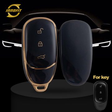 LIA1T1-Black-Gold Plating- Car Key Cover For Li Auto Inc