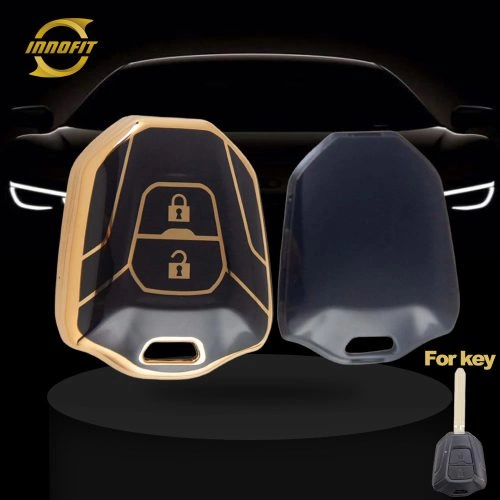 LSA1T1-Black-Gold Plating- Car Key Cover For Lsuzu