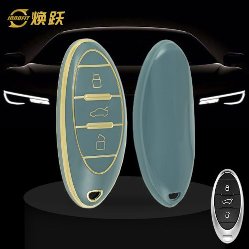 BEA1T1-Granny Grey-Gold Plating- Car Key Cover For Bestune