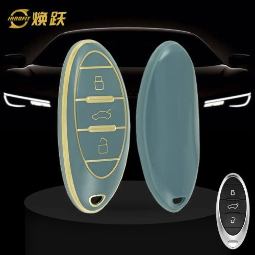 BEA1T1-Granny Grey-Gold Plating- Car Key Cover For Bestune