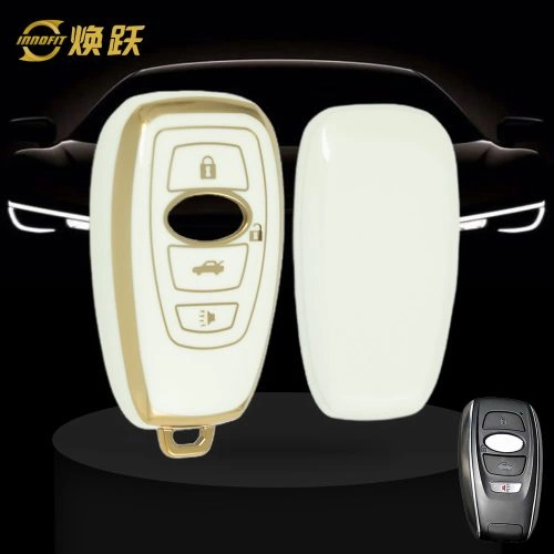 ROA2T1-White-Gold Plating- Car Key Cover For Roewe