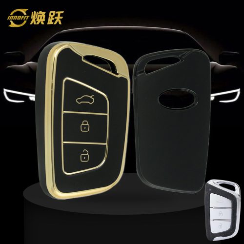 JAA1T1-Black-Gold Plating- Car Key Cover For JAC