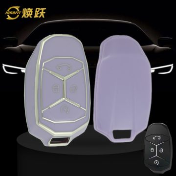 LYA1T1-Purple-Silver Plating- Car Key Cover For LYNK