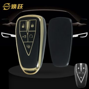 CHC3T1-Black-Gold Plating- Car Key Cover For CHANGAN