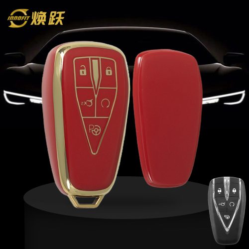 CHC3T1-Red-Gold Plating- Car Key Cover For CHANGAN