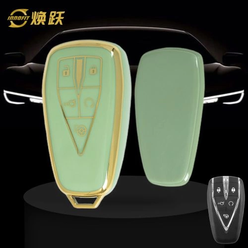 CHC3T1-Green-Gold Plating- Car Key Cover For CHANGAN