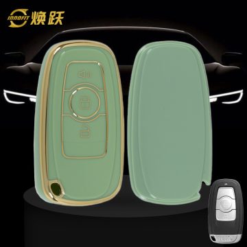 GRB1T1-Green-Gold Plating- Car Key Cover For Great Wall Motor