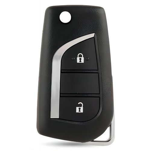 TOA2T1-Black-Silver Plating- Car Key Cover For Toyota