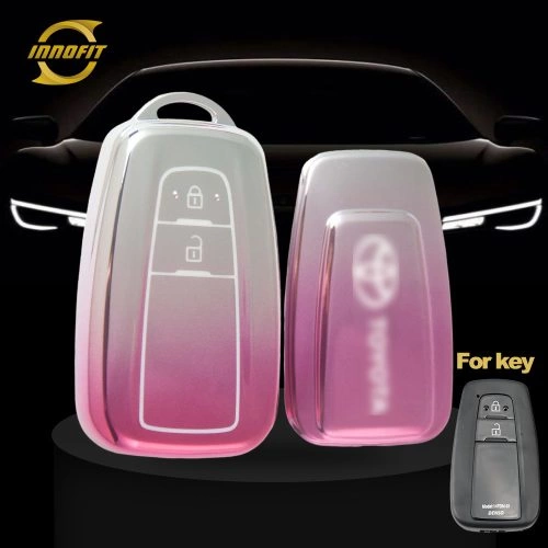 TOB2T1-Gradient Pink- Car Key Cover For Toyota