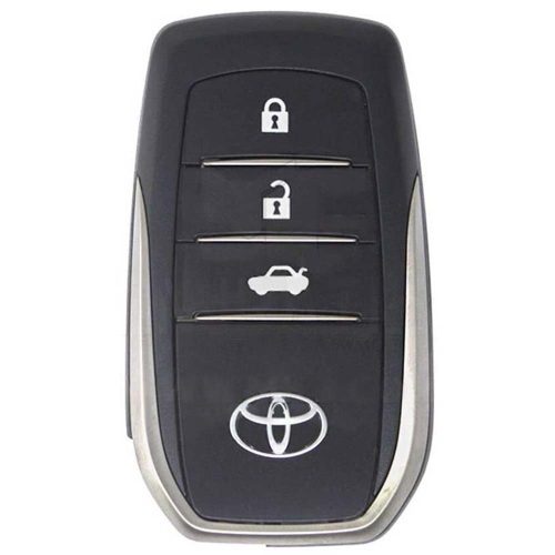 TOC1T1-White-Silver Plating- Car Key Cover For Toyota