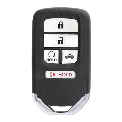 HOA6T1-White-Silver Plating- Car Key Cover For Honda