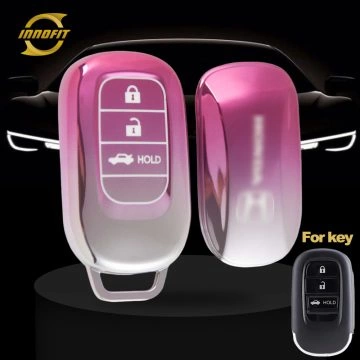 HOB4T1-Gradient Pink- Car Key Cover For Honda