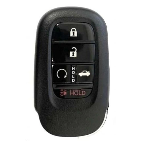 HOB6T1-Black-Silver Plating- Car Key Cover For Honda