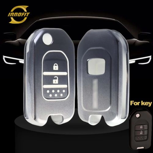 HOC2T1-Gradient Gray- Car Key Cover For Honda
