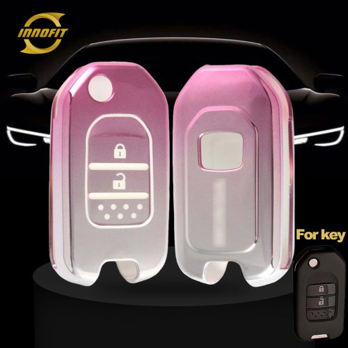HOC2T1-Gradient Pink- Car Key Cover For Honda