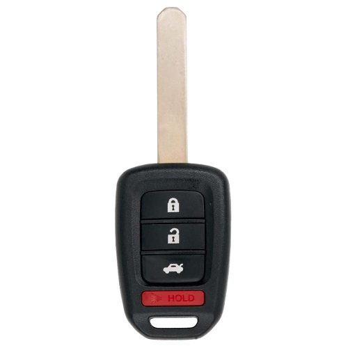 HOM3T1-White-Silver Plating- Car Key Cover For Honda