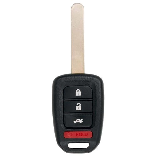 HOM3T1-Black-Silver Plating- Car Key Cover For Honda
