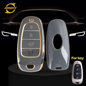 HYE2T1-Space Gray-Gold Plating- Car Key Cover For Hyundai