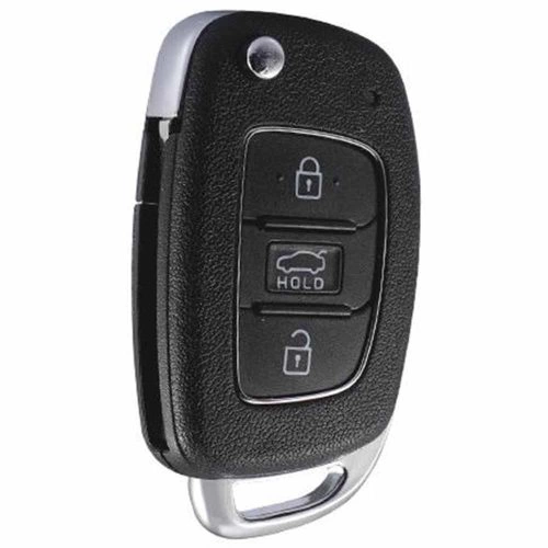 HYF1T1-Black-Silver Plating- Car Key Cover For Hyundai