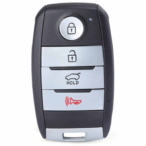 KIC1T1-White-Silver Plating- Car Key Cover For Kia