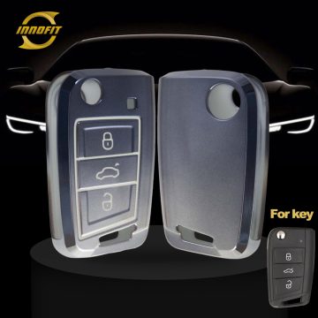 VOA1T1-Gradient Gray- Car Key Cover For Volkswagen skoda SEAT