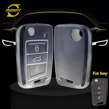 VOA1T1-Gradient Gray- Car Key Cover For Volkswagen skoda SEAT