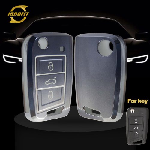 VOA1T1-Gradient Gray- Car Key Cover For Volkswagen skoda SEAT
