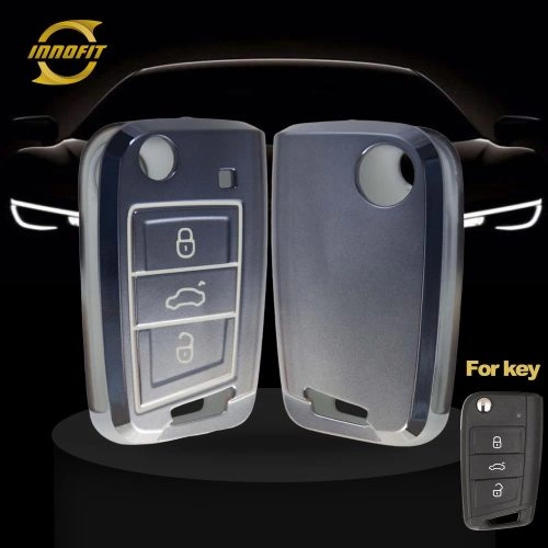 VOA1T1-Gradiente Gray- Capa para chave de carro para Volkswagen skoda SEAT